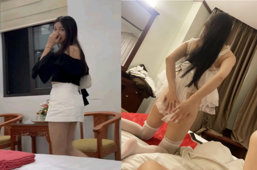 Mới vào nhà nghỉ em thay đồ sexy cực phẩm